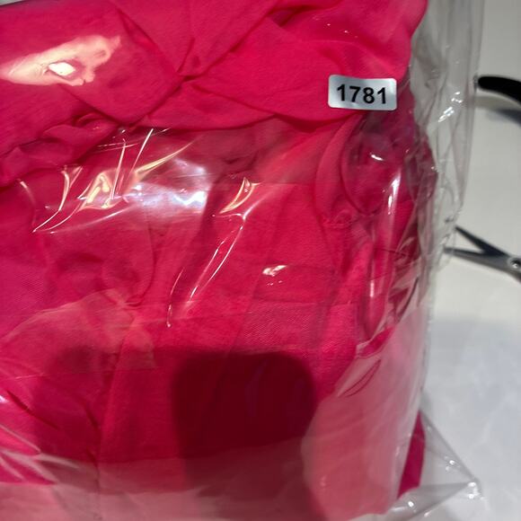 Mac Duggal Bright Pink Open Back Ruffle Shoulder Gown 67911 Sz 0 - Picture 13 of 13